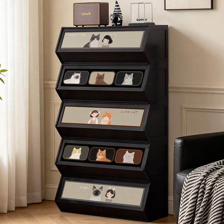 Aufbewahrungseinheit Mit Versenkbarer Front Und Freundlichem Design Karnz