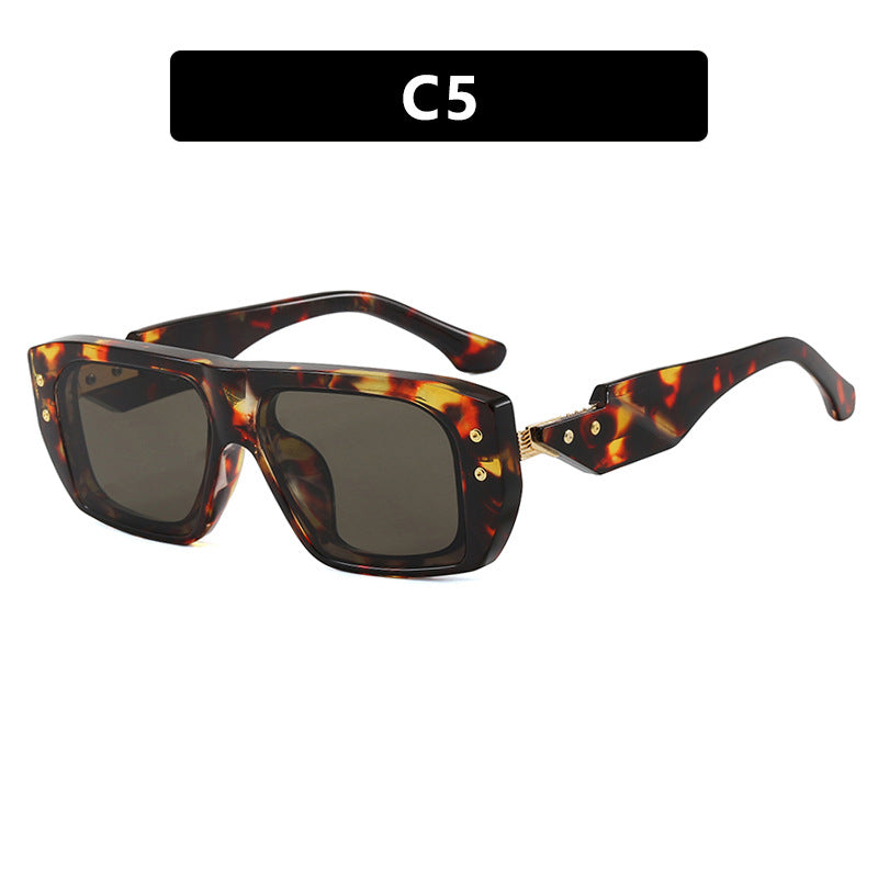 Damen modische quadratische Brille mit mehrfarbigem transparentem Rahmen Karnz