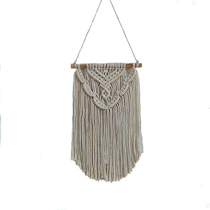 E intricate Macramé Wandbehang Karnz