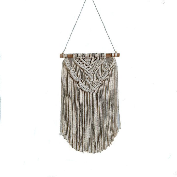 E intricate Macramé Wandbehang Karnz