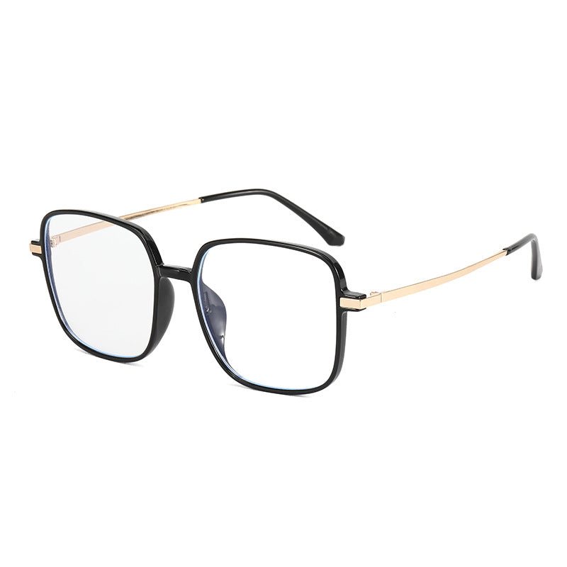 Damen quadratische Designerbrille mit filigranem Metallrahmen Karnz