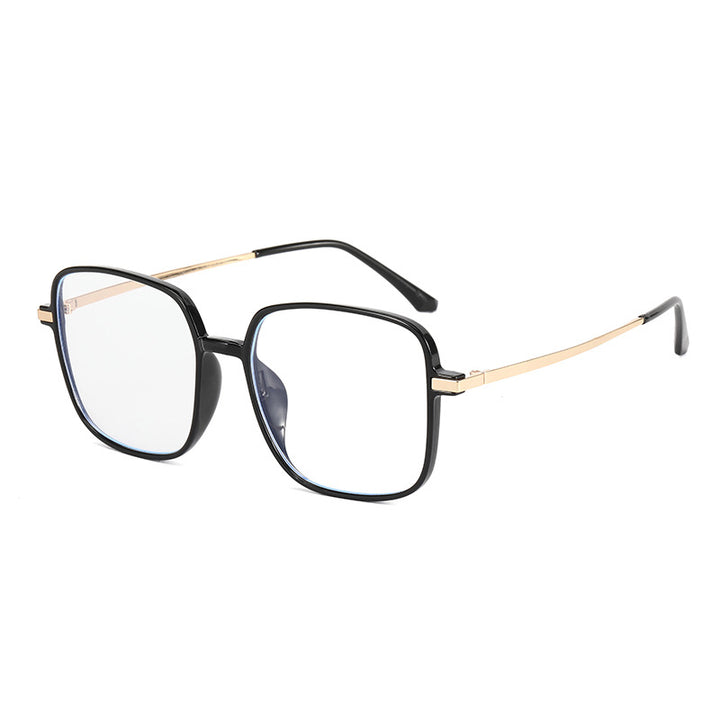 Damen quadratische Designerbrille mit filigranem Metallrahmen Karnz