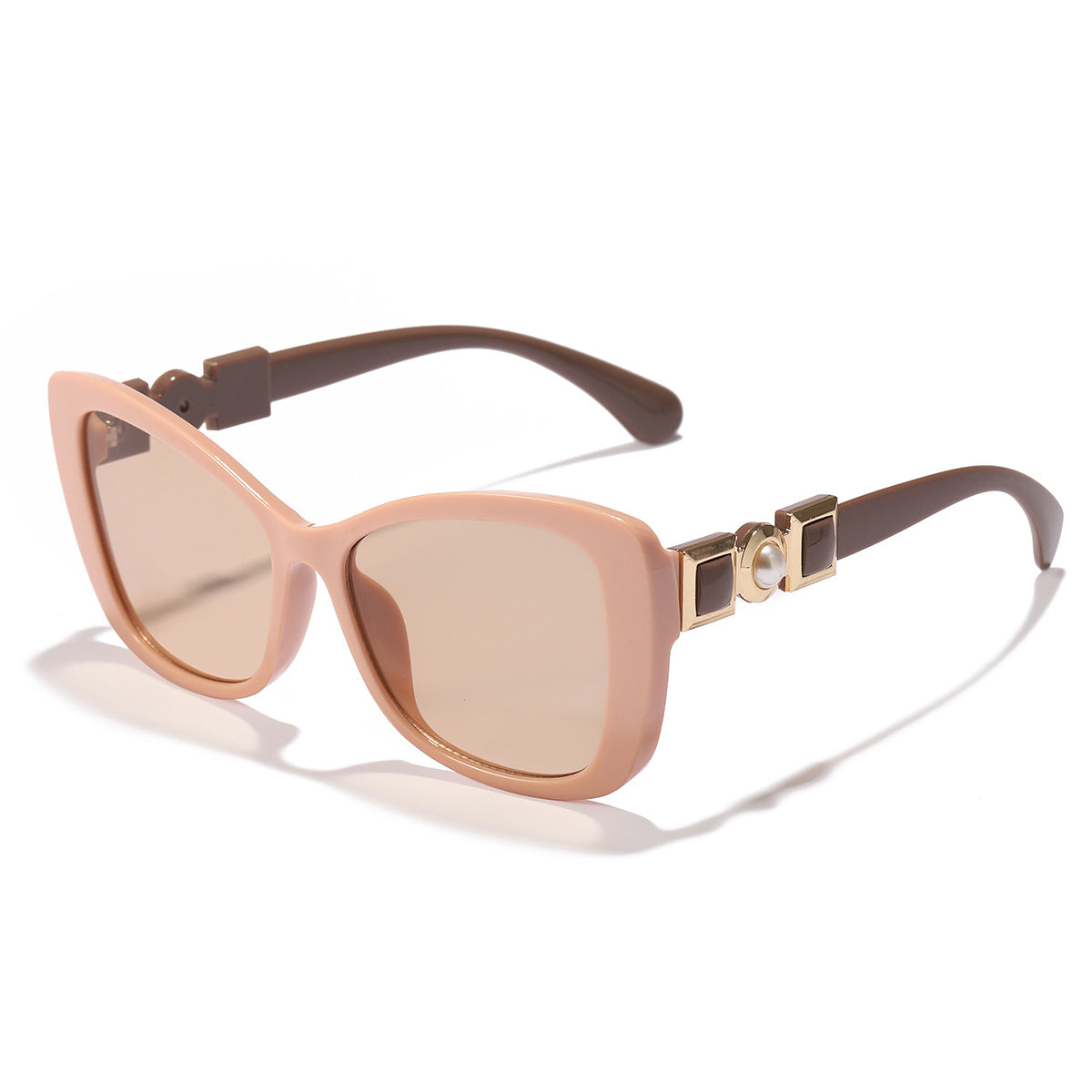 Damen Cat-Eye Sonnenbrille mit eleganter Metallverzierung Karnz