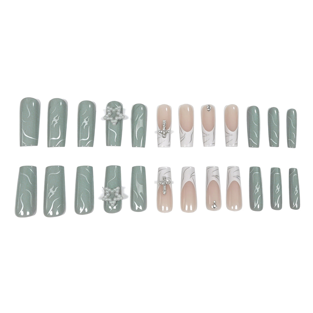 Elegante dekorative Acryl-Nagelverlängerungen Karnz
