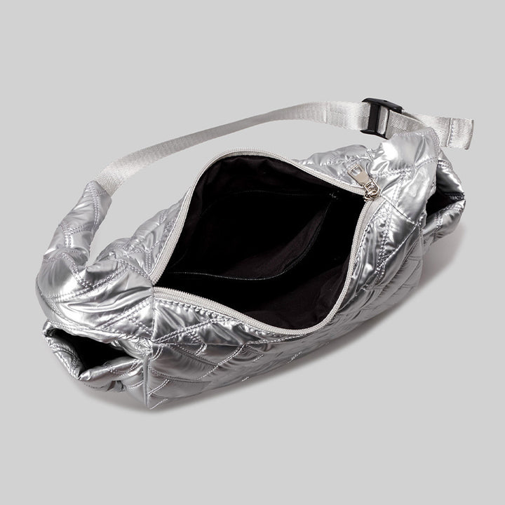 Gepolsterte Metallische Handtasche