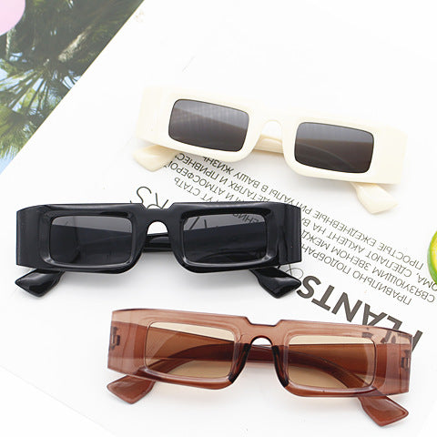 Damen Modische quadratische Sonnenbrille mit animalischem Muster Karnz