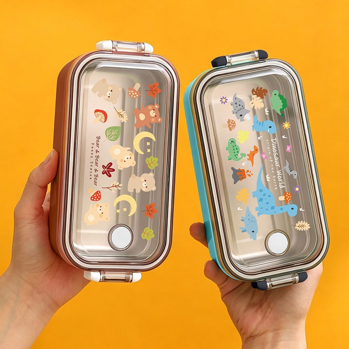 Dinosaur-Themen Mehrfach-Fächer Lunchbox