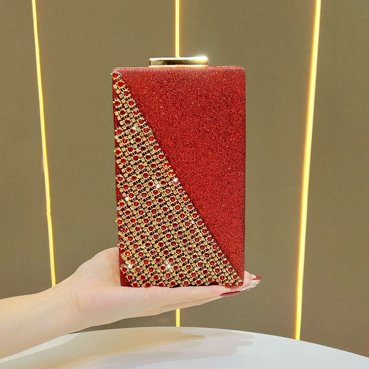 Kristallbesetzte Box-Clutch