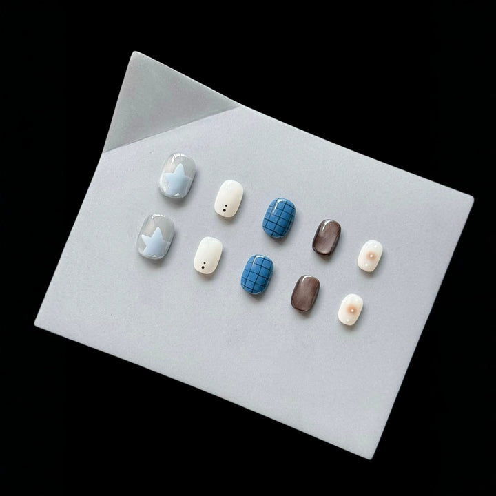 Künstlerisches Press-On Nagel Kit
