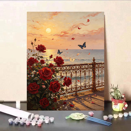 DIY Floral Landscape Malen nach Zahlen Kit Karnz