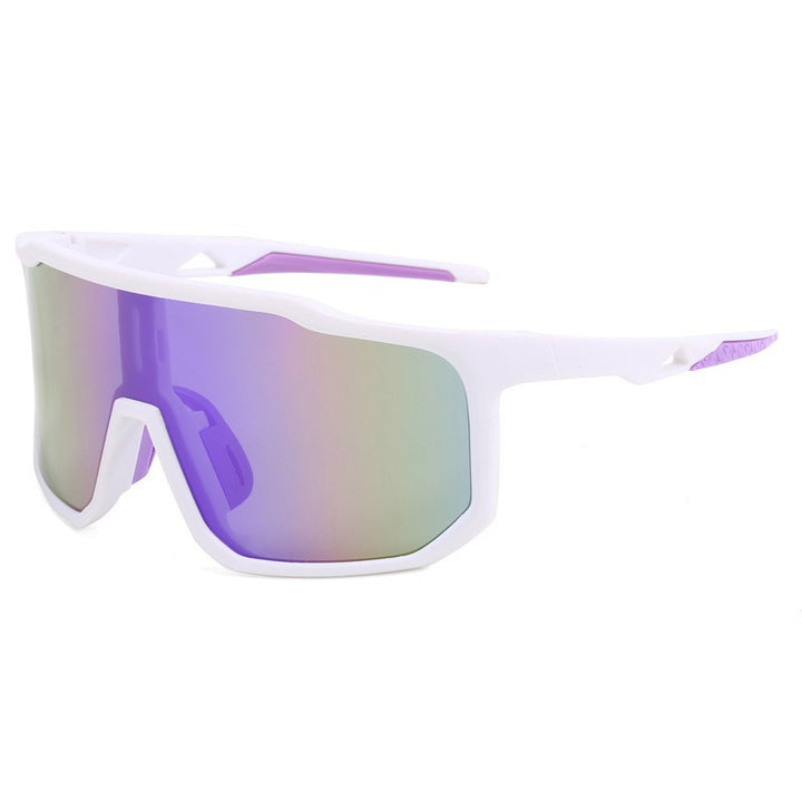 Damen Sportliche Rennsonnenbrille mit breitem Sichtfeld und modernen verspiegelten Gläsern Karnz