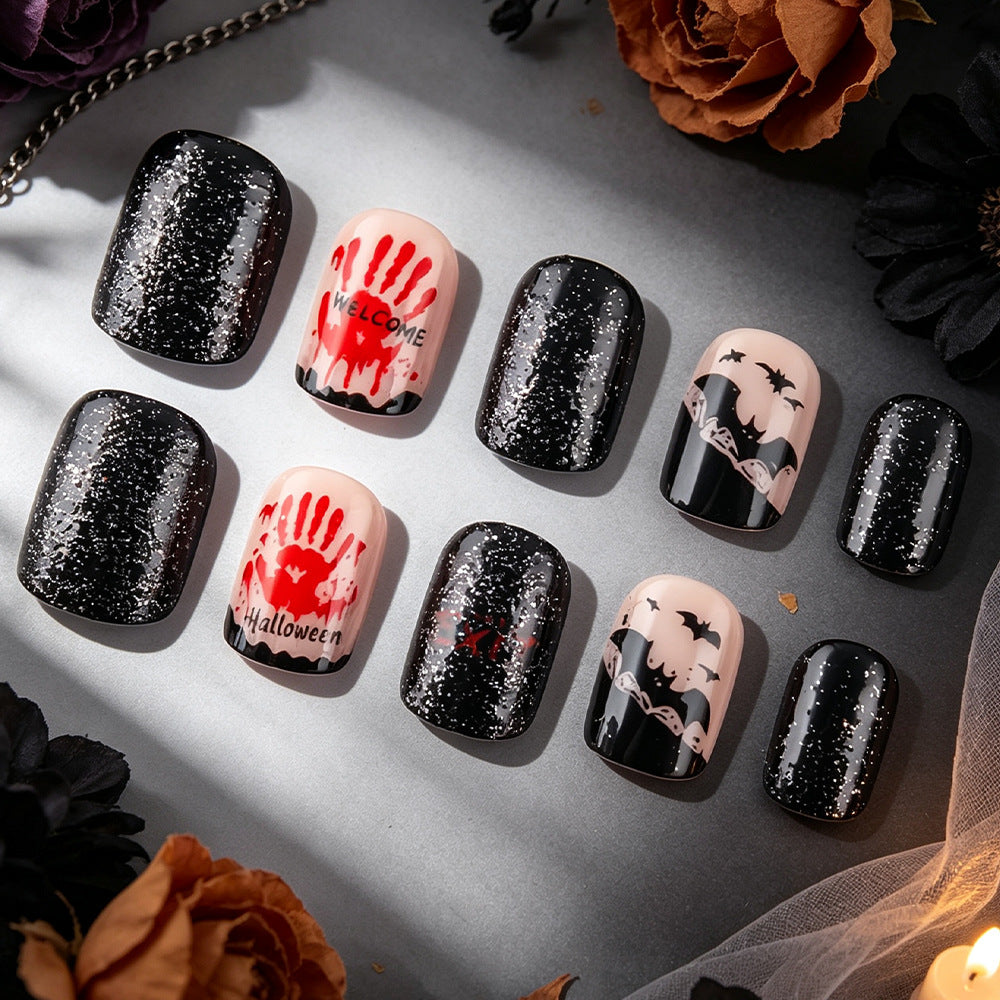 Halloween-Themen Press-On Nail Art Karnz 1787542716