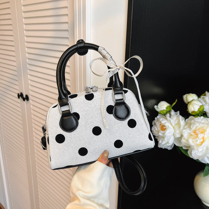 Verspielte Polka-Dot-Mini-Handtasche Karnz