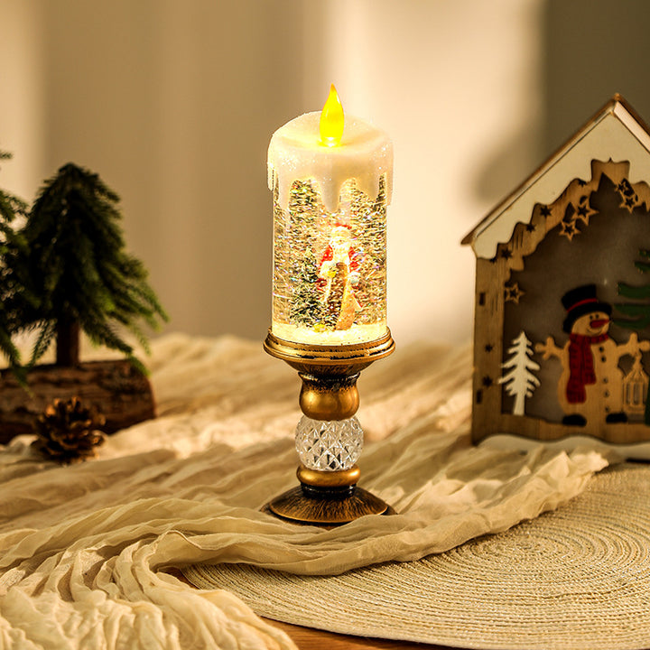 Weihnachtsdekoration Laterne mit Schneekugel Karnz