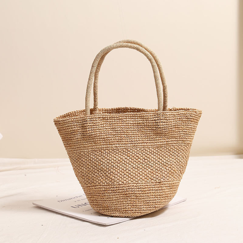 Damen Handgefertigte Basttasche im modernen Stil Karnz