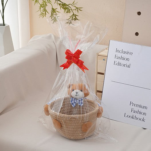Kuscheliger Aufbewahrungskorb mit Bärenmotiv Karnz
