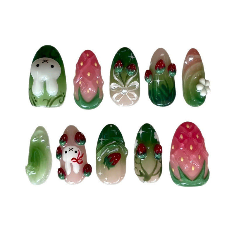 Verspielt Themen Press-On Nagelkunst Set Karnz