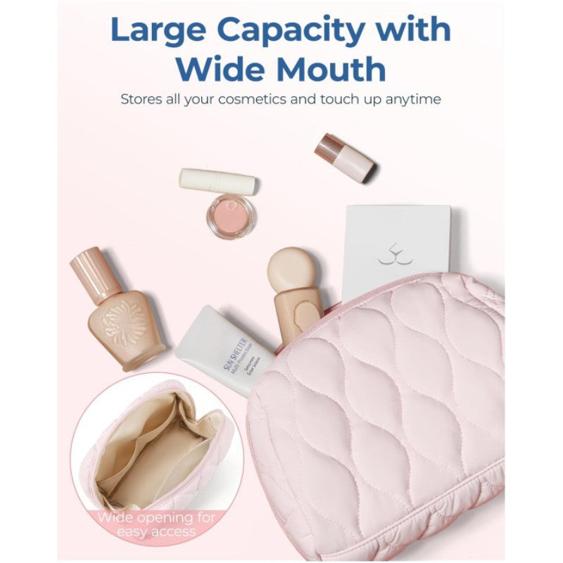 Kosmetik-Organizer Tasche mit Quermuster Karnz