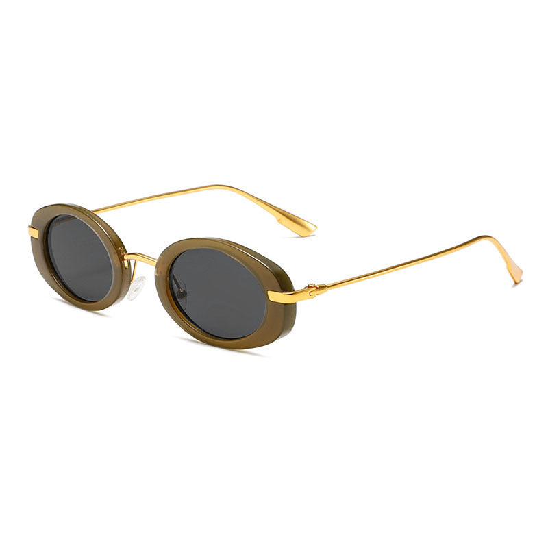 Elegante ovale Rahmen-Sonnenbrille Karnz