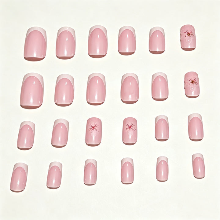 Blumen Design Presse-On Nagelspitzen Karnz