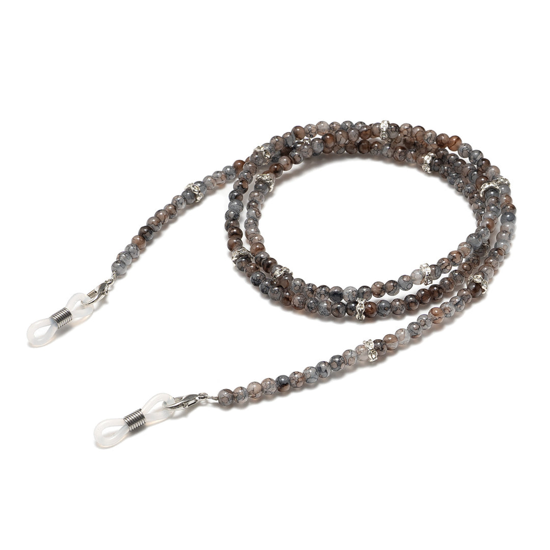 Elegante Perlen Brillenhalter Kette Karnz