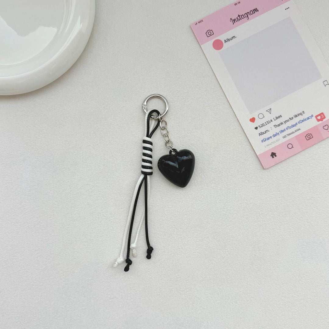 Herzförmiger Charm Schlüsselanhänger Karnz