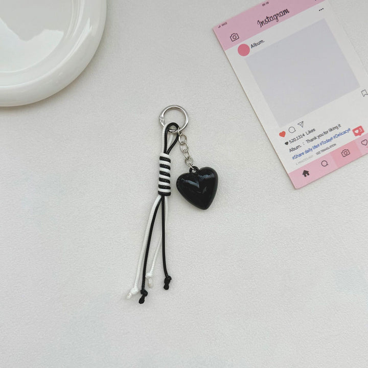 Herzförmiger Charm Schlüsselanhänger Karnz