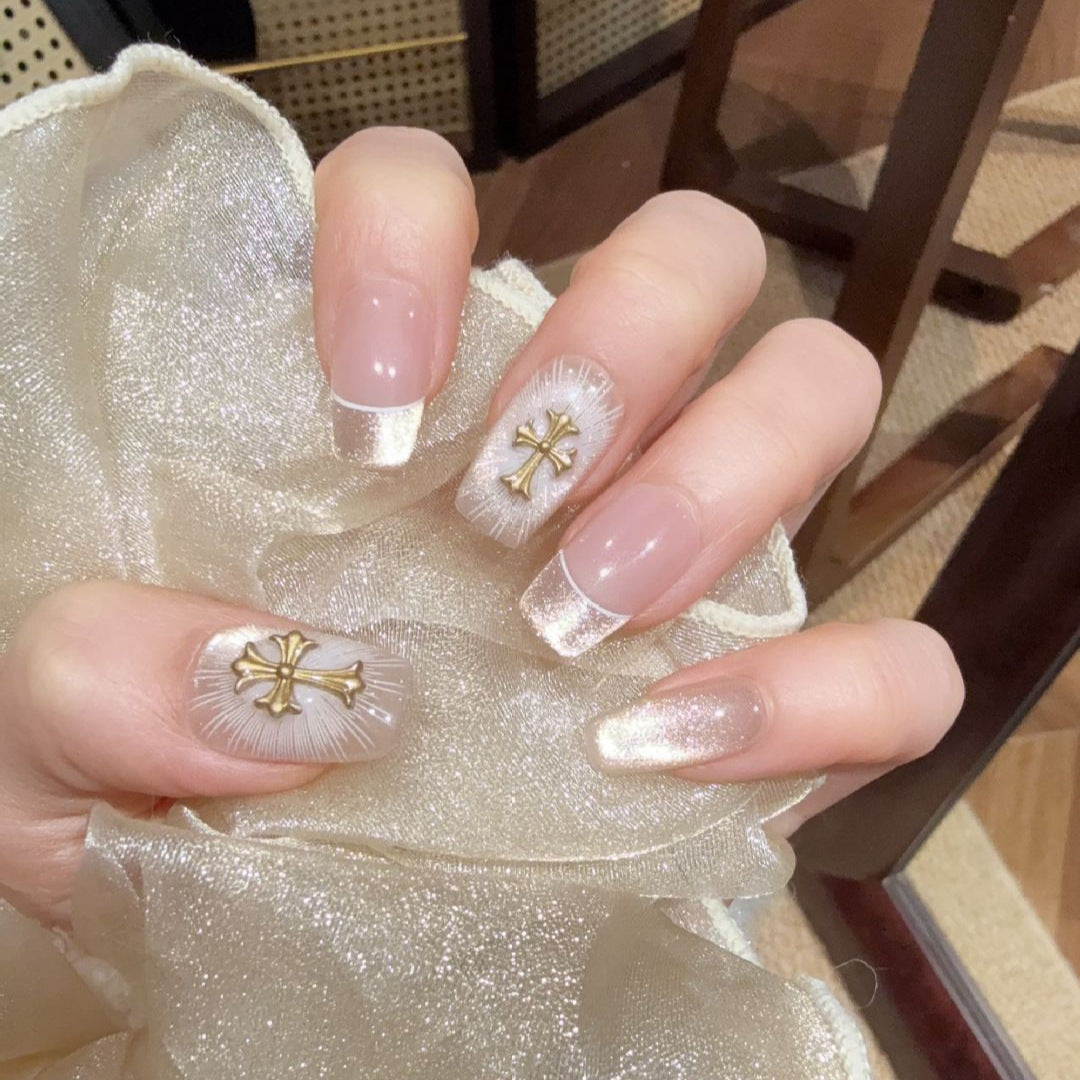 Dekoratives Press-On Nagelset Karnz