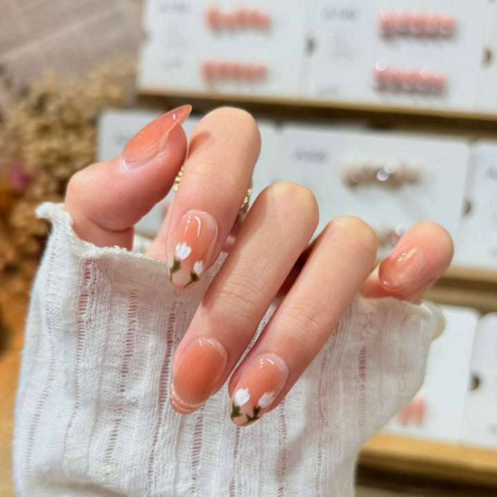 Floral Nail Art Press-On Nägel Karnz