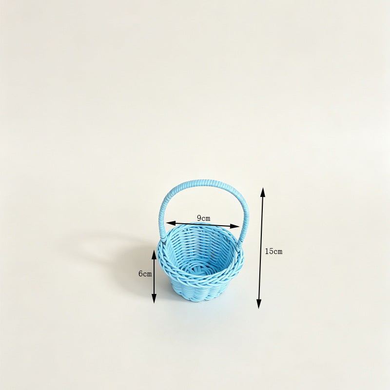 Dekorative Miniatur Geflochtene Korb Karnz