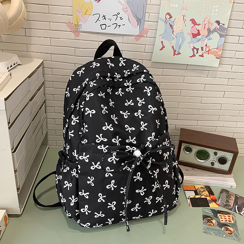 Süße Rucksack mit Schleifenmuster