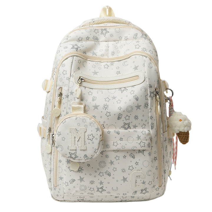 Verspielt Stern-Print Schulrucksack