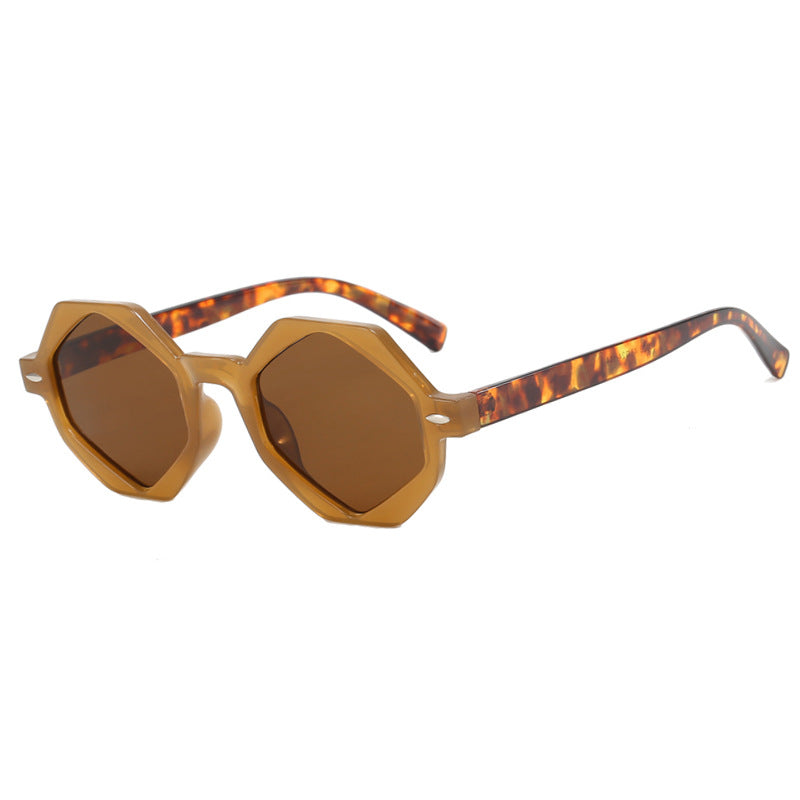 Damen trendige Sonnenbrille im modernen Achtkant-Design Karnz