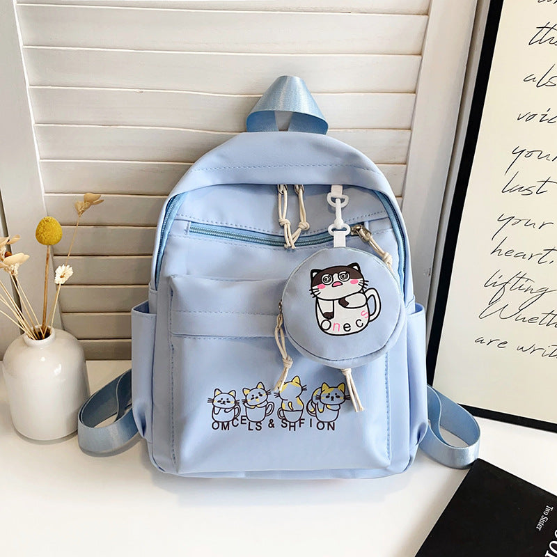 Niedlicher illustrierter Katzen-Design-Rucksack