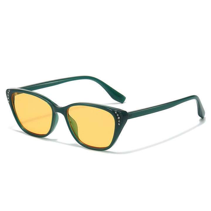 Statement Cat-Eye Sonnenbrille mit Strass-Akzenten Karnz