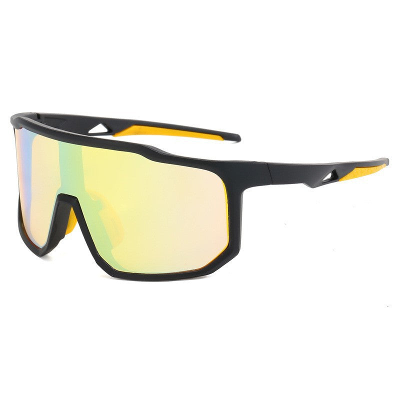 Damen Sportliche Rennsonnenbrille mit breitem Sichtfeld und modernen verspiegelten Gläsern Karnz