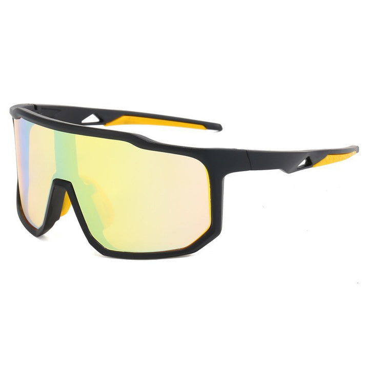 Damen Sportliche Rennsonnenbrille mit breitem Sichtfeld und modernen verspiegelten Gläsern Karnz