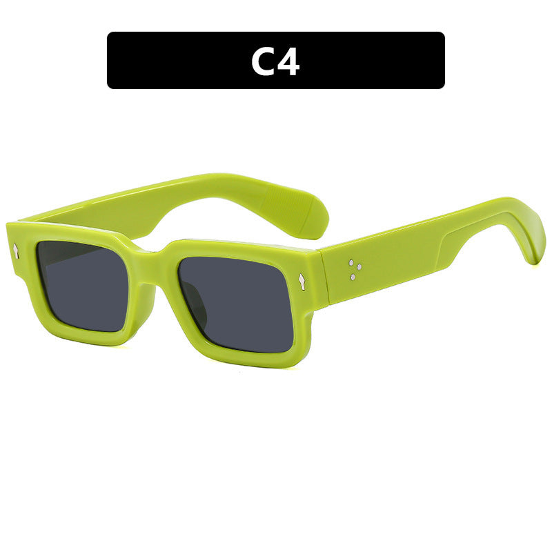 Damen modische quadratische Sonnenbrille mit robustem Rahmen und komfortablem Sitz Karnz