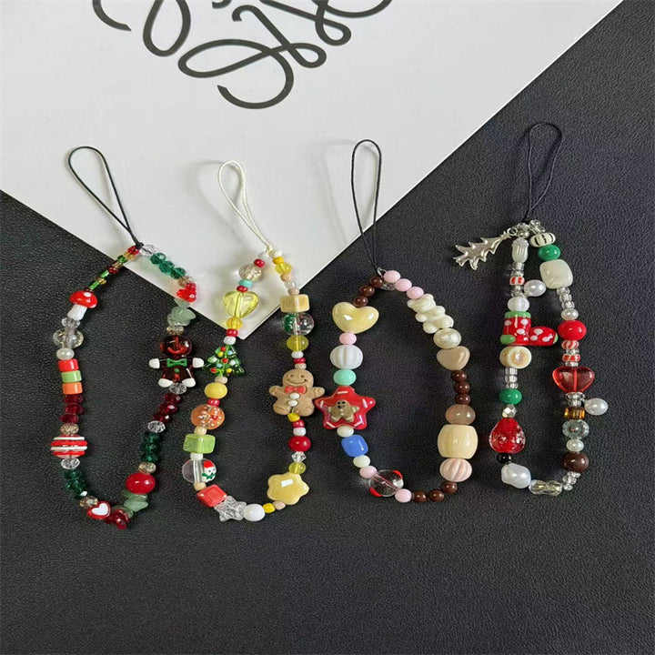 Festive Beaded Charm Handy Lanyard Karnz