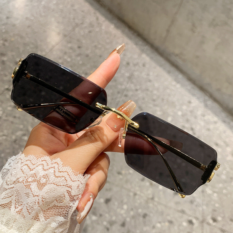 Damen oversized Sonnenbrille mit hochwertigem Metallrahmen und polarisierten Gläsern Karnz