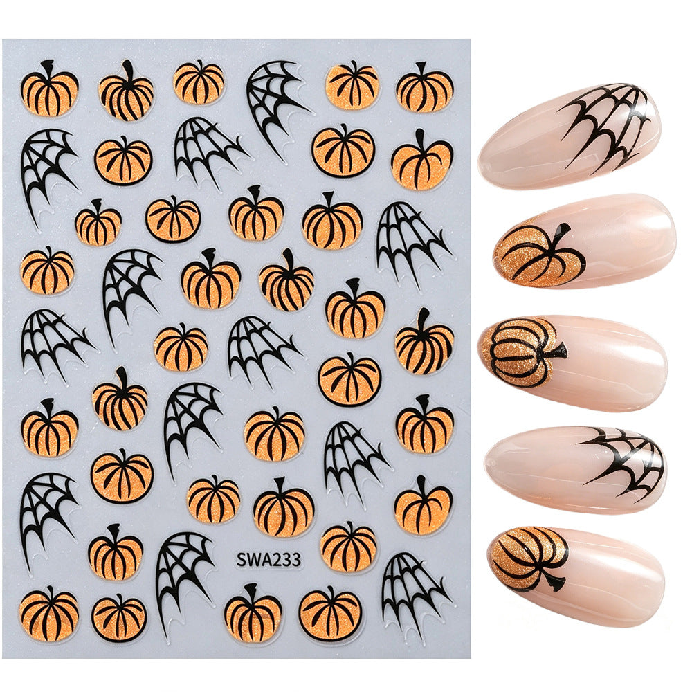 Halloween-Themen Geister Nagelkunst Aufkleber