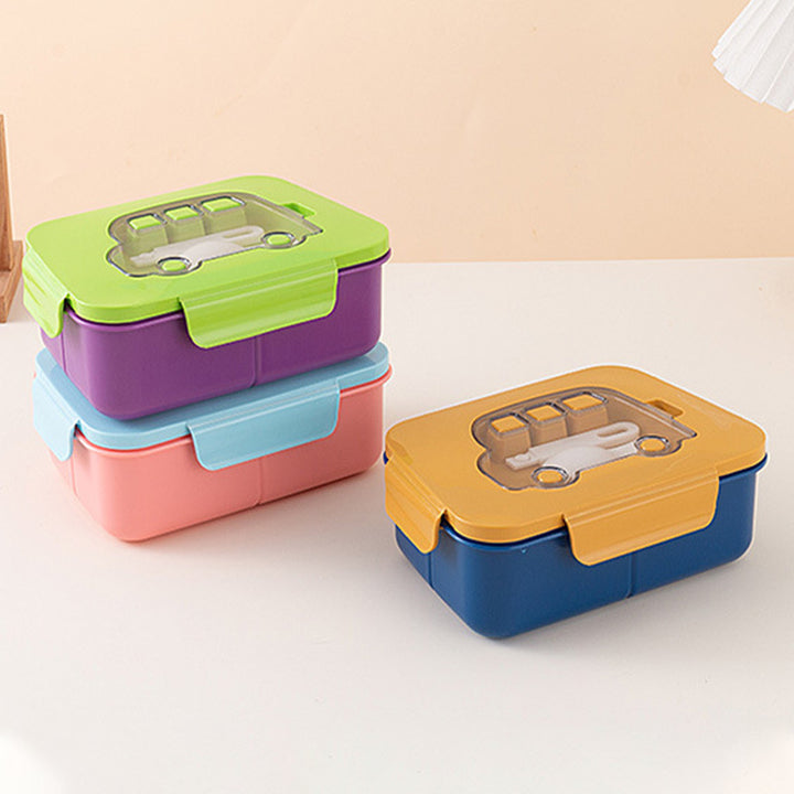 Multifunktionale Bento-Lunchbox mit Fächern und Besteck