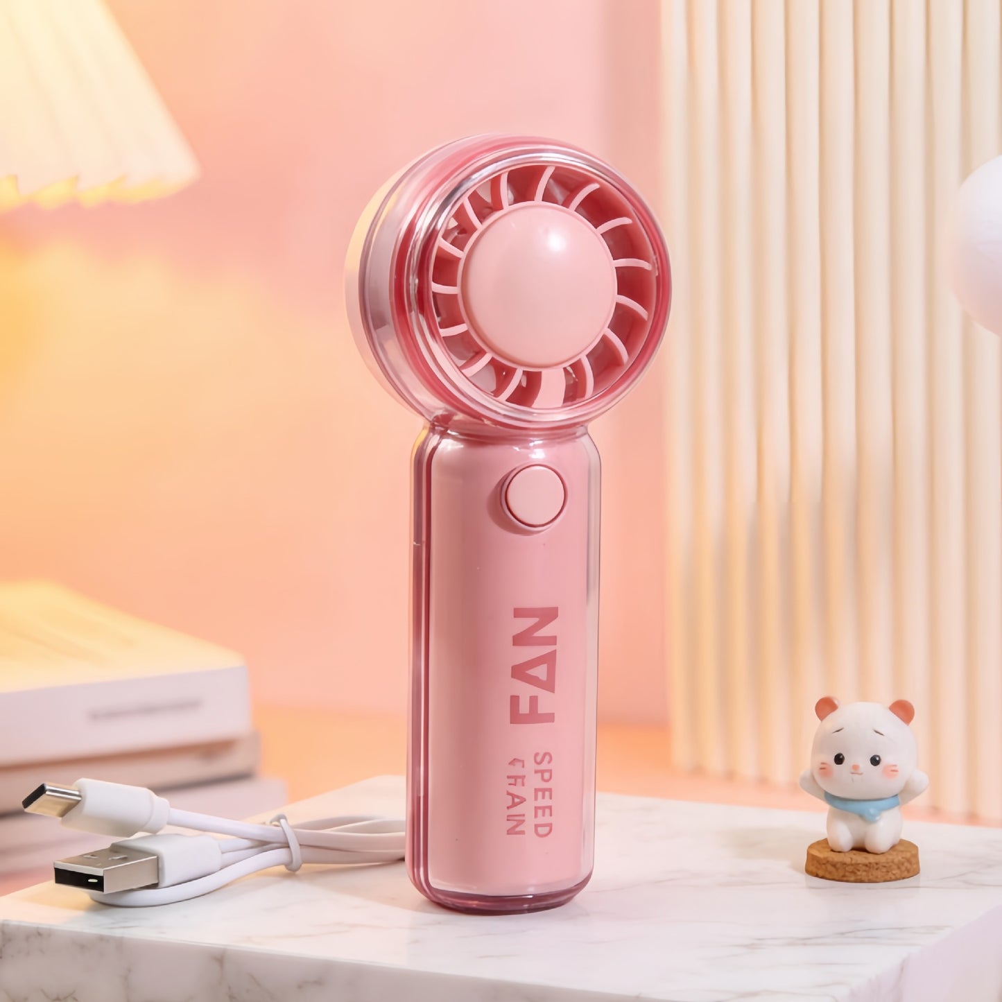 Damen Tragbarer Handventilator mit süßem Tiermotiv Karnz