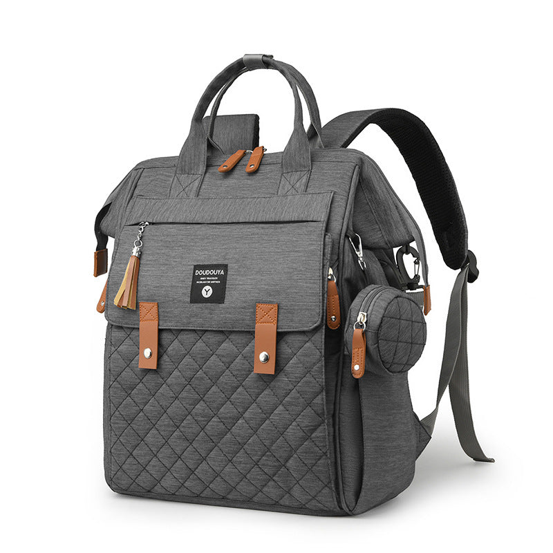 Multifunktionaler gesteppten Windelrucksack Karnz