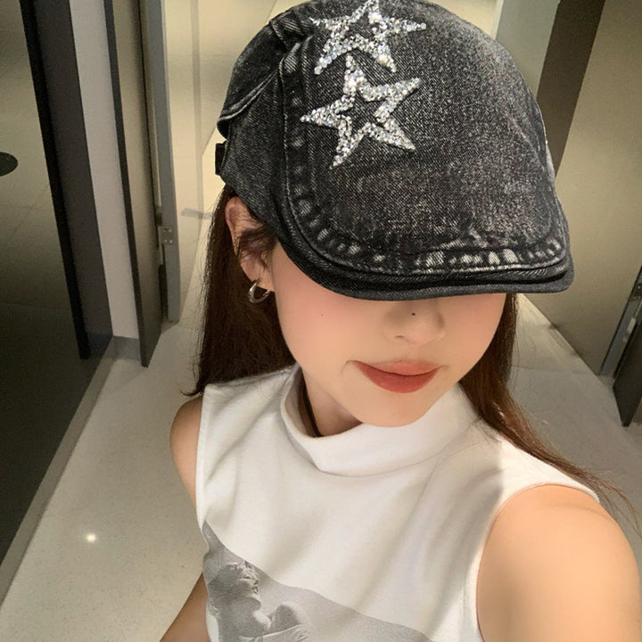 Vintage-inspirierte Denim-Cap