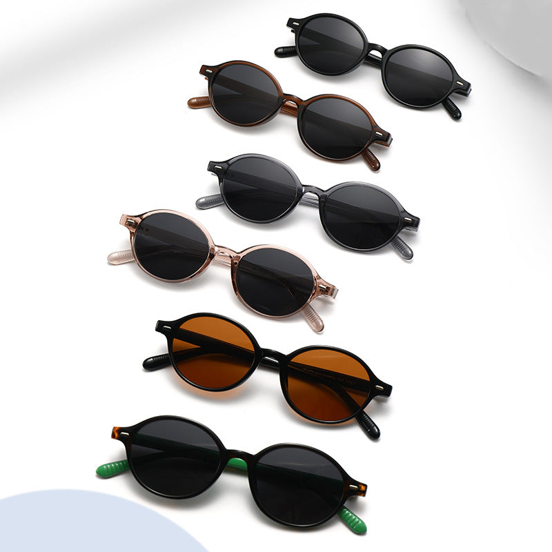 Damen modische Sonnenbrille im klassischen runden Design Karnz