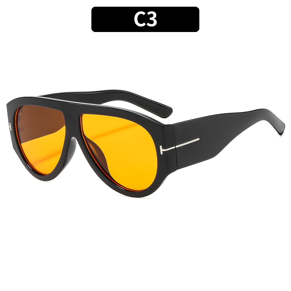 Fette Winkelform Cat-Eye Sonnenbrille