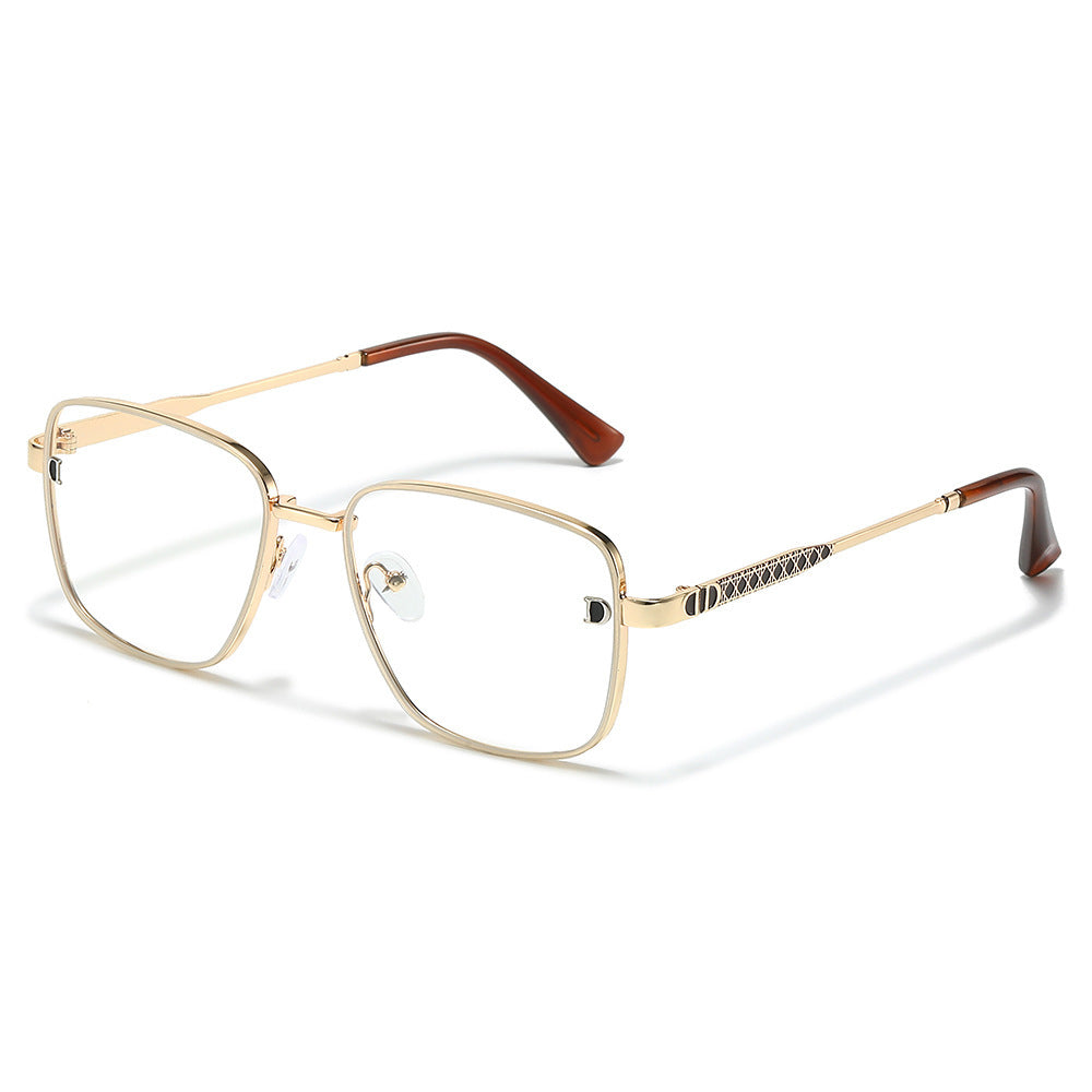 Vintage-inspirierte quadratische Rahmenbrille Karnz
