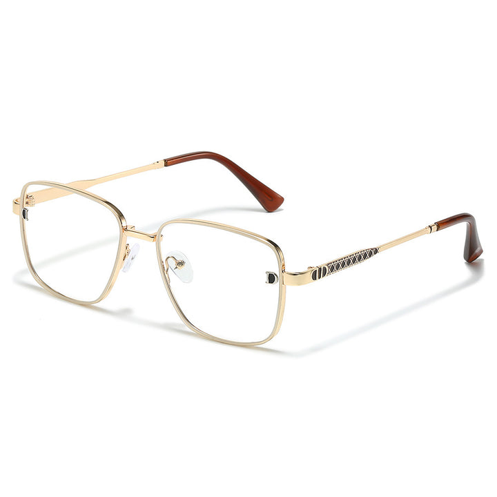 Vintage-inspirierte quadratische Rahmenbrille Karnz