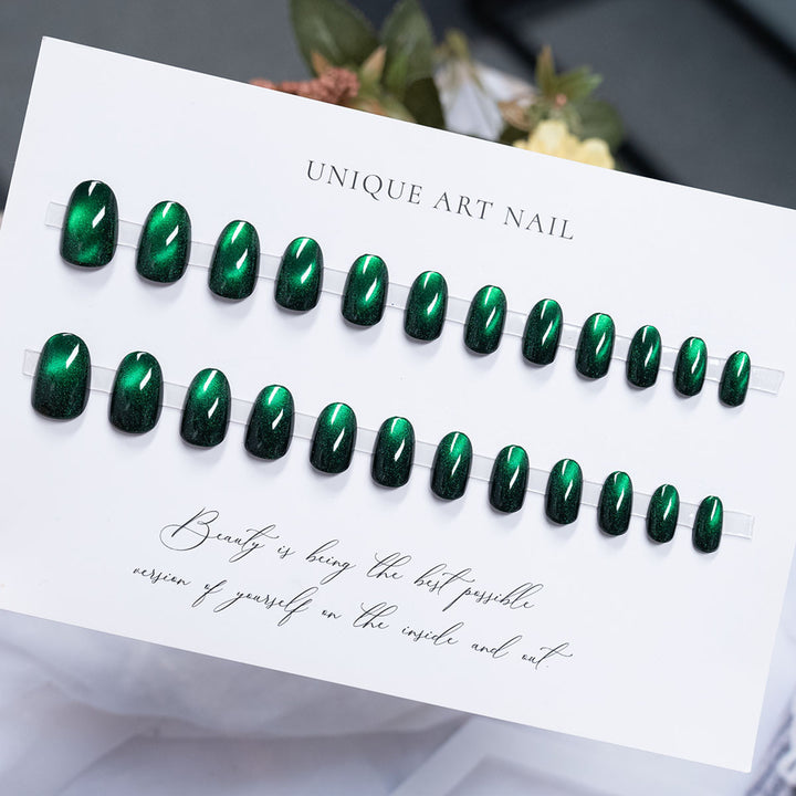 Glänzendes, langanhaltendes Press-On-Nagelset